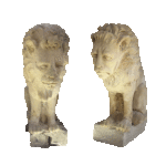 Antiquariato Coppia di Leoni in pietra di Siracusa ‘700