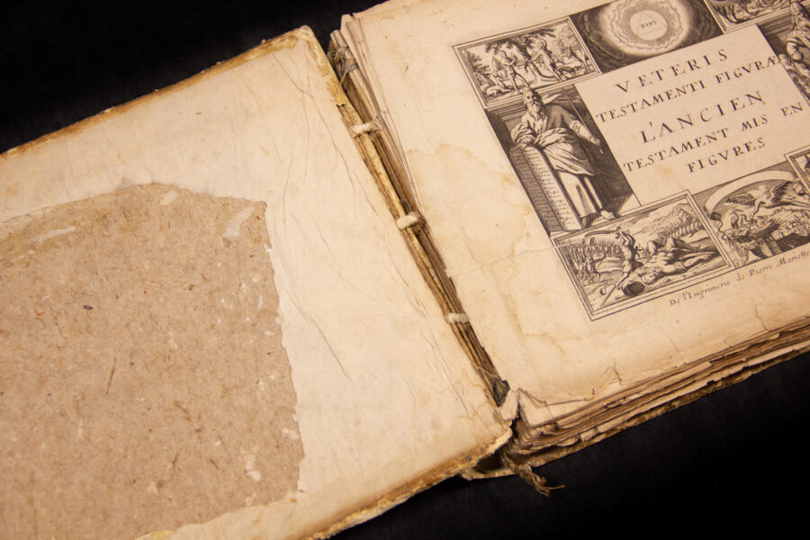 Libri Antico e Nuovo Testamento Figurativo 1600