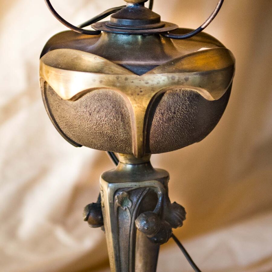 Lampade Lampada Leleu Art Nouveau