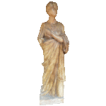 Antiquariato Statua in legno laccato